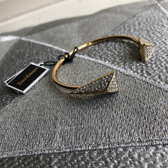 Juicy Couture Gold Crystals Cuff Bracelet - Picture 3 of 8